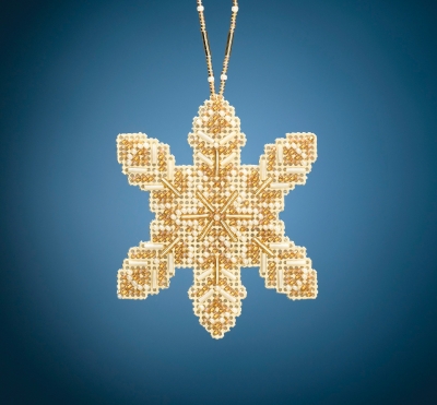 Pearl Snowflake - Beaded Cross Stitch Kit
