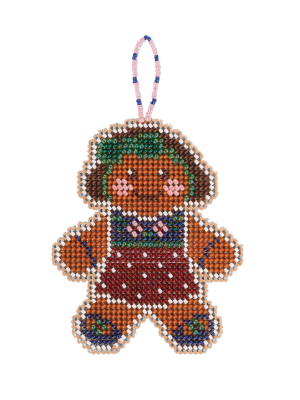 Gingerbread Lass - Beaded Cross Stitch Kit