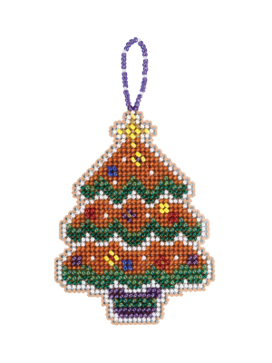 Gingerbread Tree - Beaded Cross Stitch Kit