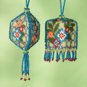 Floral Trellis - Beaded Cross Stitch Kit
