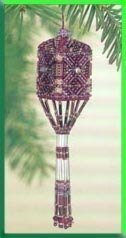 Plum Tassel Ornament Cross Stitch Kit