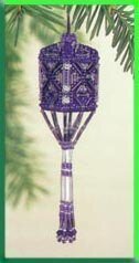 Orchid Tassel Ornament Cross Stitch Kit