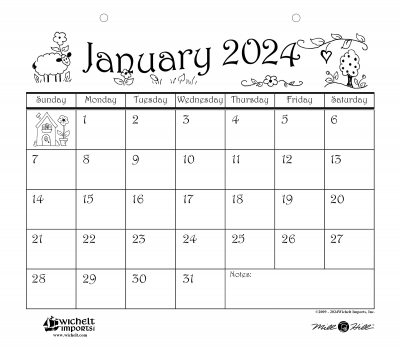 2024 Mill Hill Calendar