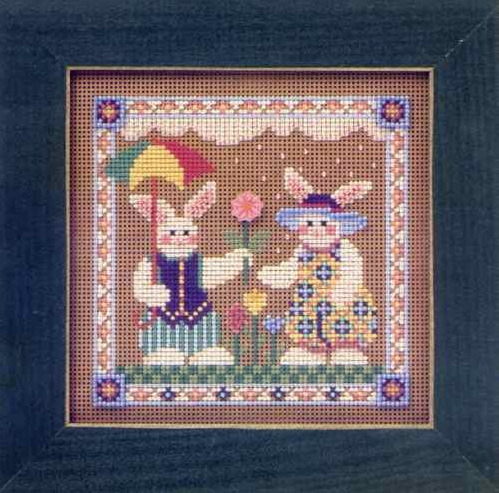 Spring Raindrops - Beaded Cross Stitch Kit