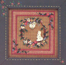 Spring Wreath - Beaded Cross Stitch Kit