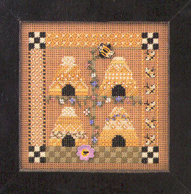 Bee Square - Beaded Cross Stitch Kit