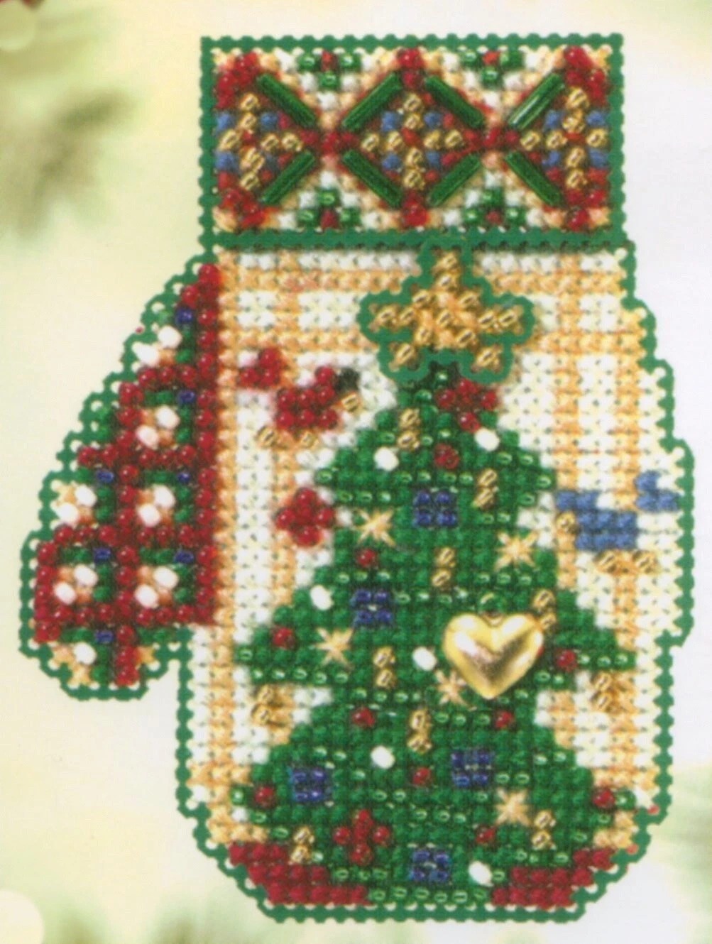 Star Topped Tree - Beaded Cross Stitch Kit