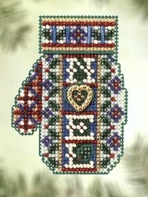 Noel Heart - Beaded Cross Stitch Kit