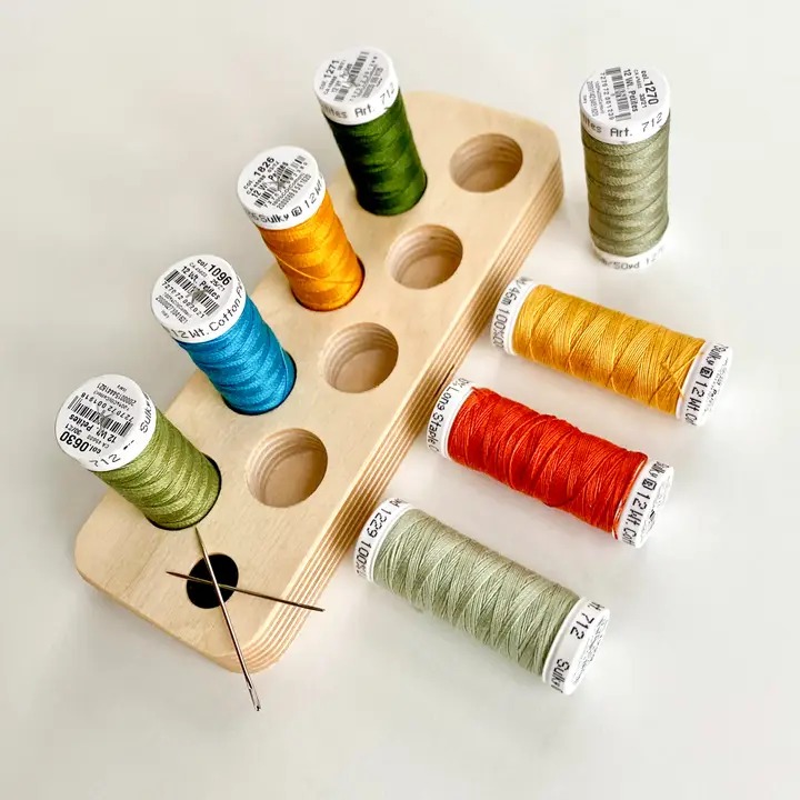 Spool Minder For Sulky Petites - 8 Spools, zoomed in. Select this picture to zoom back out.