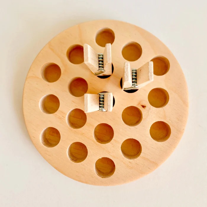 Floss Round For Large Clothespins, different perspective #2, zoomed in. Select this picture to zoom back out.