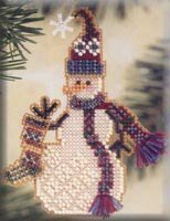 Stocking Snow Charmer - Beaded Cross Stitch Kit