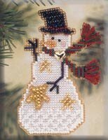 Star Snow Charmer - Beaded Cross Stitch Kit