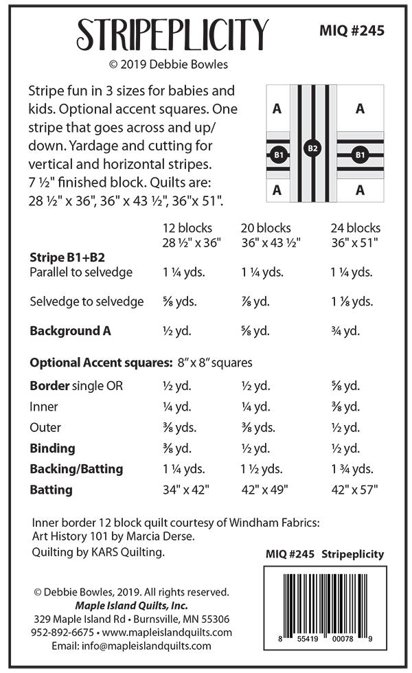 Stripeplicity - Quilt Pattern