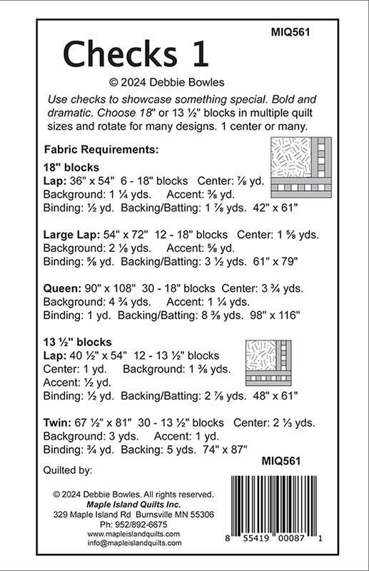 Checks 1 - Quilt Pattern