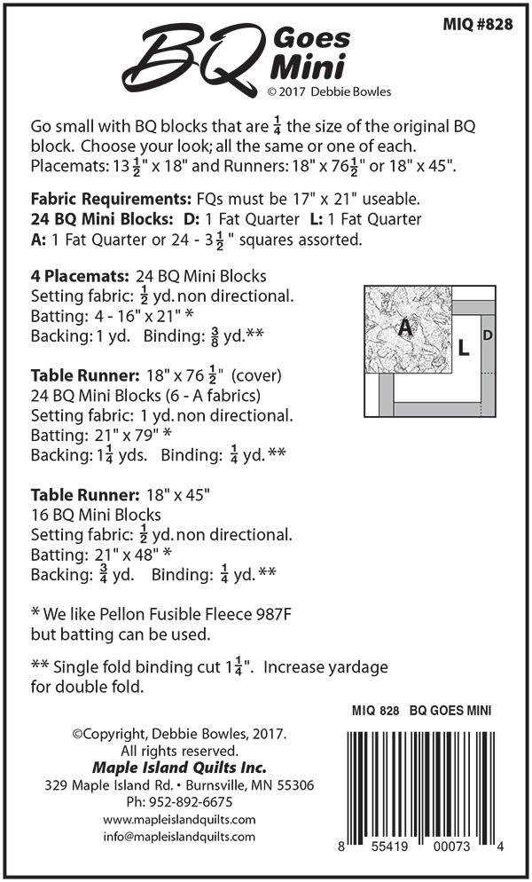 BQ Goes Mini - Quilt Pattern