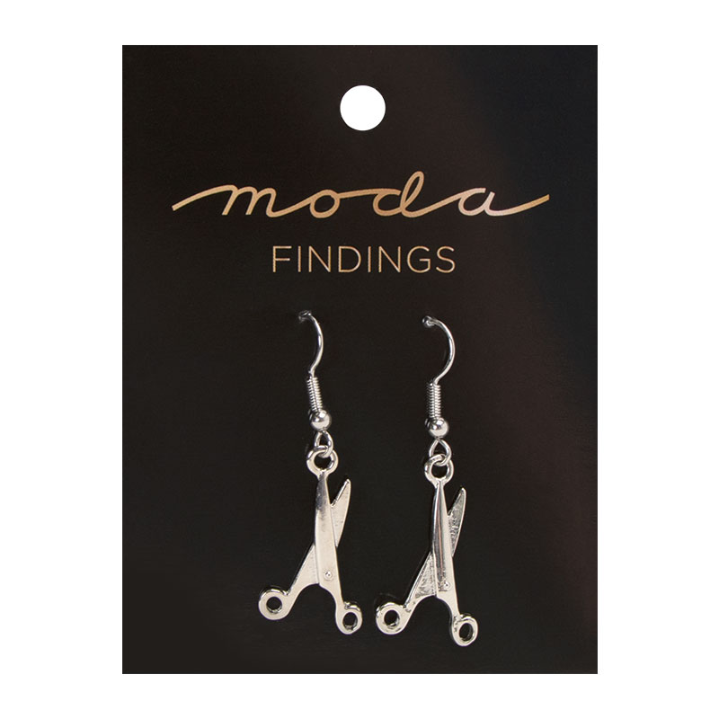 Silver Scissors - Earring Set