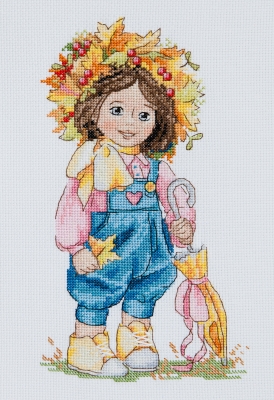 Autumn Girl - Cross Stitch Kit