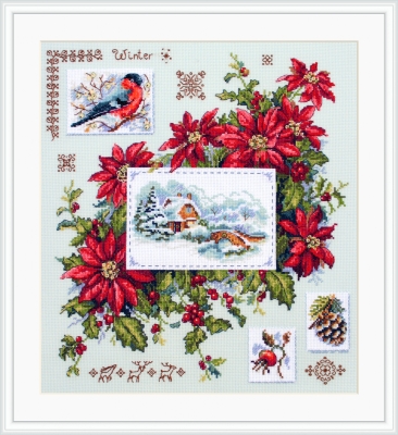 Winter Sampler - Cross Stitch Kit