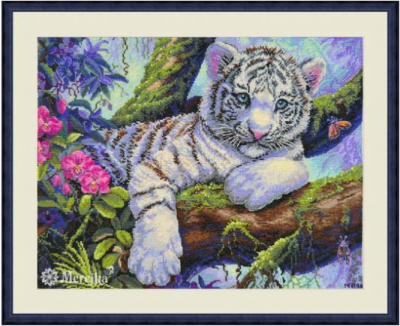 White Tiger - Cross Stitch Kit