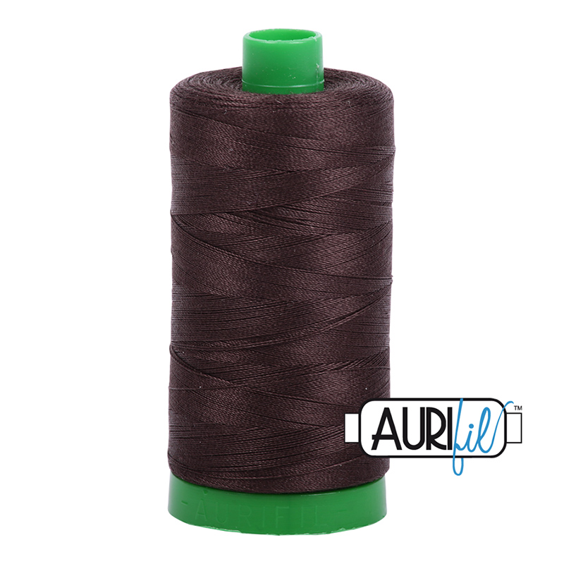 Aurifil 40wt Thread #1130 - 1094 yards, zoomed in. Select this picture to zoom back out.