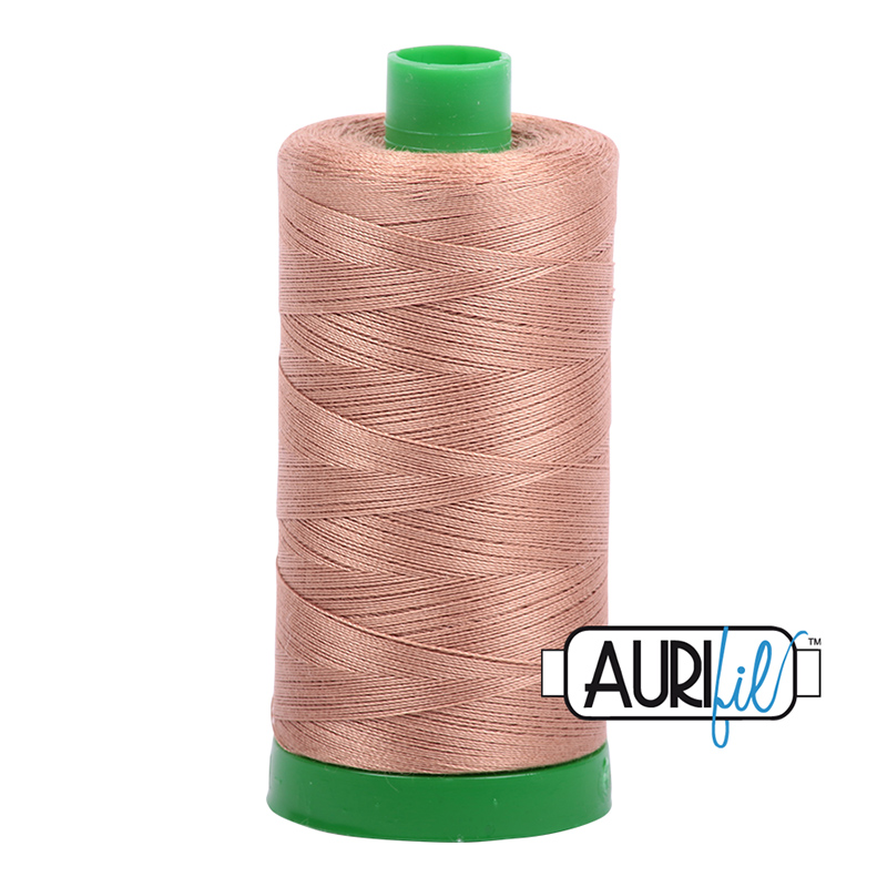 Aurifil 40wt Thread #2340 - 1094 yards, zoomed in. Select this picture to zoom back out.