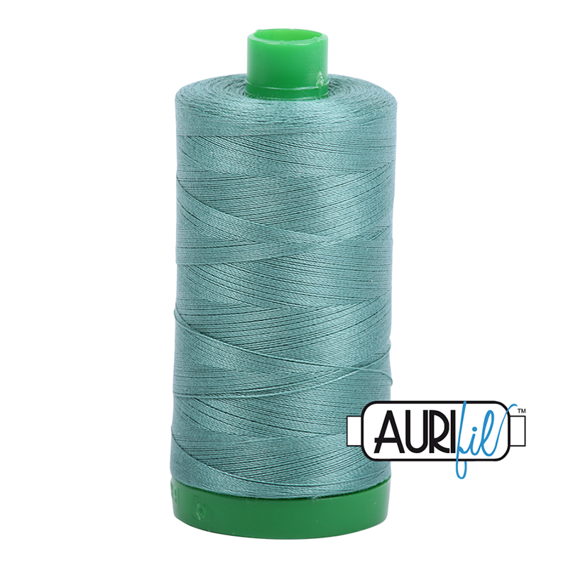 Aurifil 40wt Thread #2850 - 1094 yards, zoomed in. Select this picture to zoom back out.