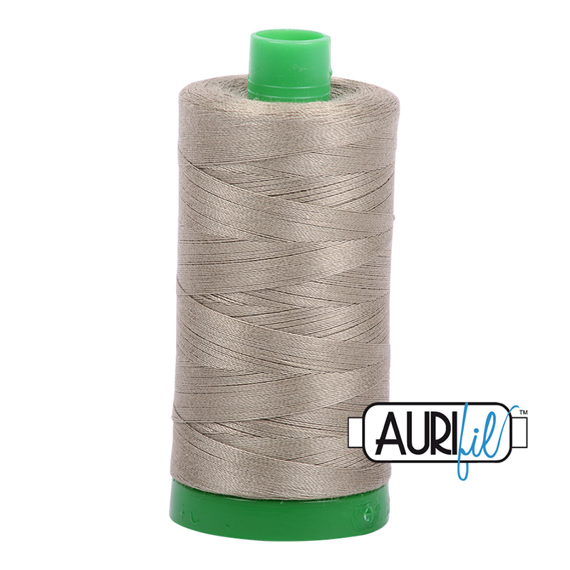 Aurifil 40wt Thread #2900 - 1094 yards, zoomed in. Select this picture to zoom back out.