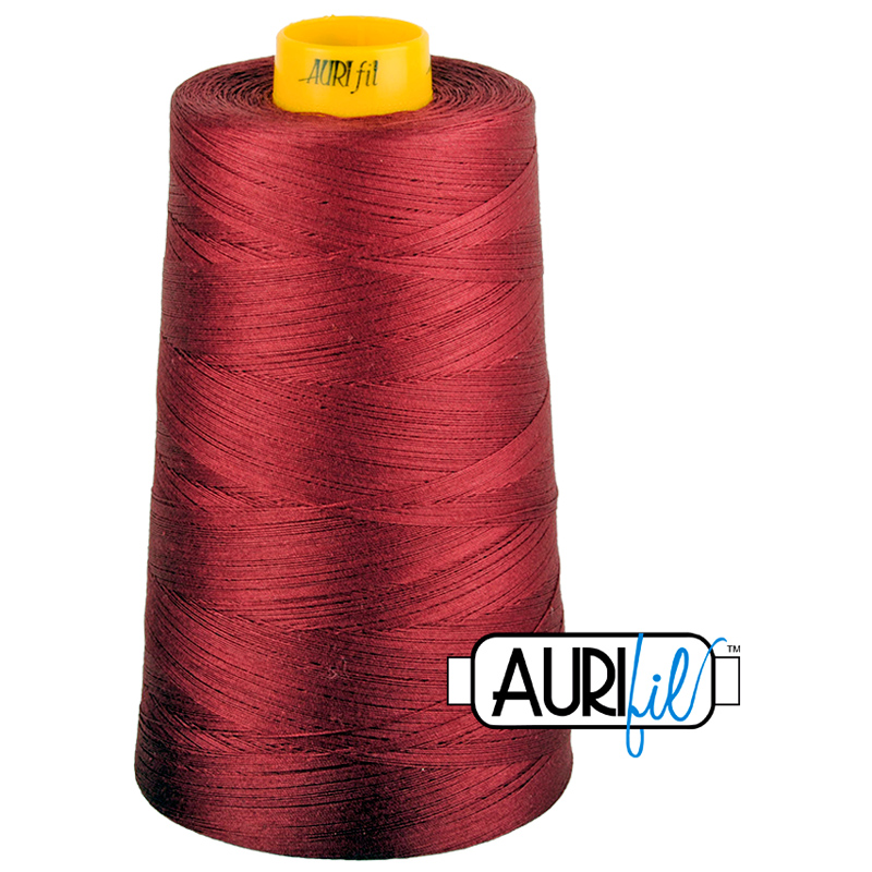 Longarm Thread 40wt 3ply 3000m Burgundy Red 1103, zoomed in. Select this picture to zoom back out.