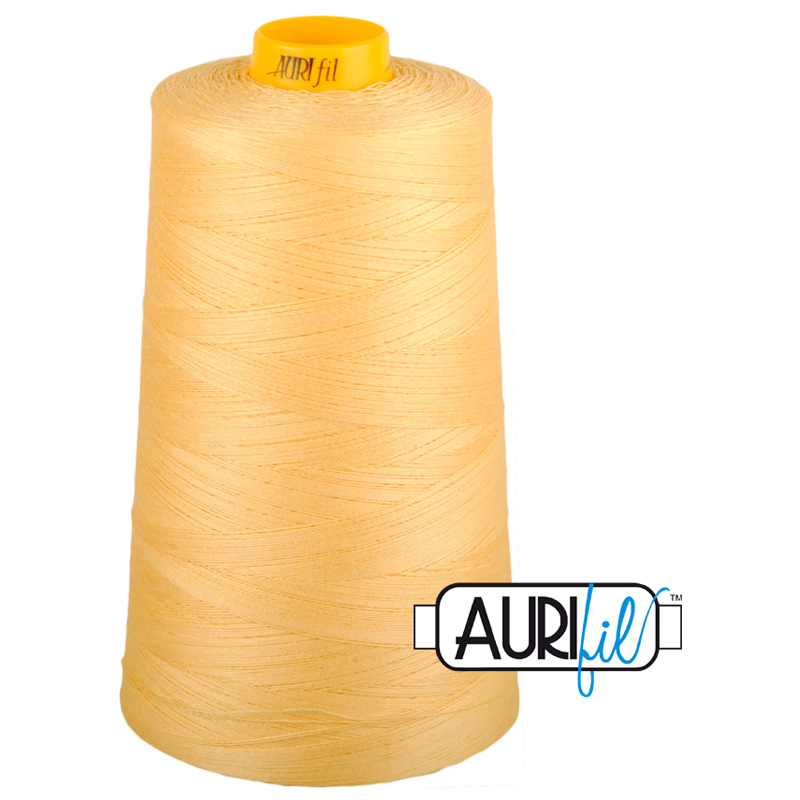 Longarm Thread 40wt 3ply 3000m Medium Butter 2130, zoomed in. Select this picture to zoom back out.