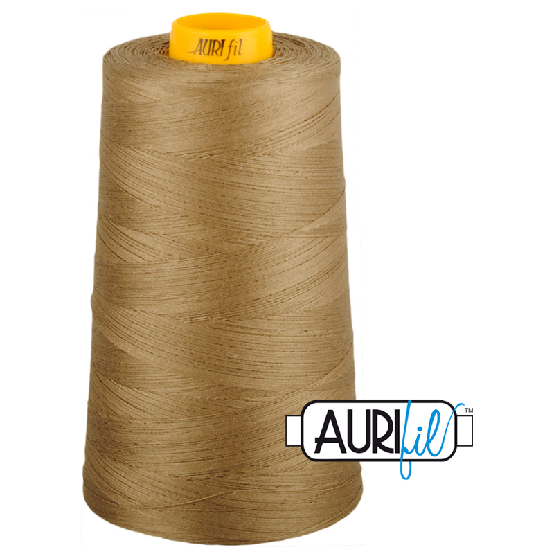 Longarm Thread 40wt 3ply 3000m Sandstone Brown 2370, zoomed in. Select this picture to zoom back out.