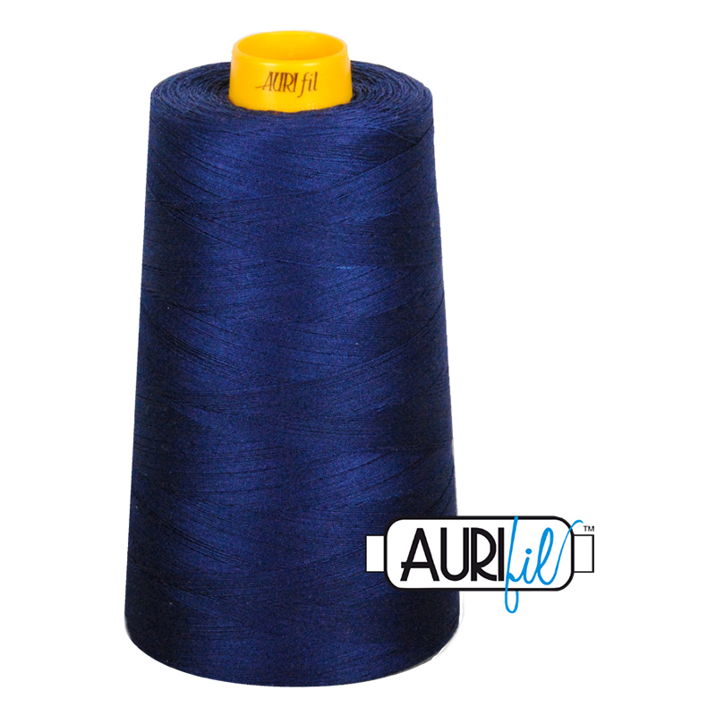 Longarm Thread 40wt 3ply 3000m DK Navy 2784, zoomed in. Select this picture to zoom back out.
