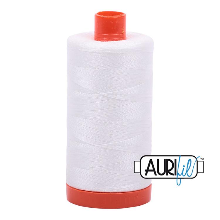 Aurifil 50wt Thread Large Spool - #2021 Natural White