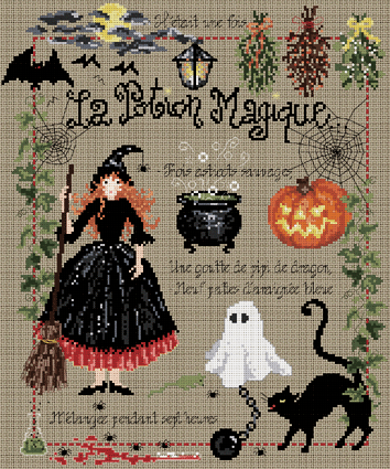 La Potion Magique (The Magic Potion) - Cross Stitch Pattern