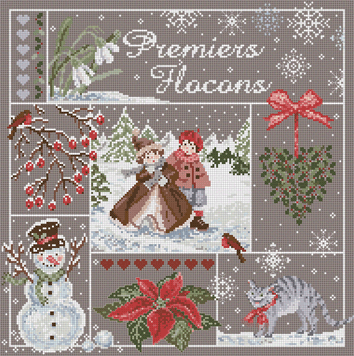Premier Flocons (First Flakes) - Cross Stitch Pattern