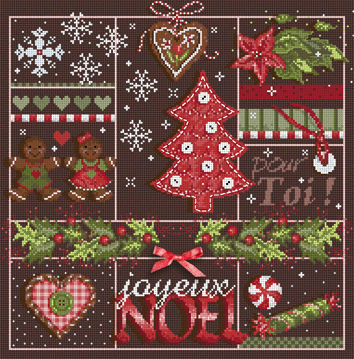 Le Sapin Rouge (The Red Fir) - Cross Stitch Pattern