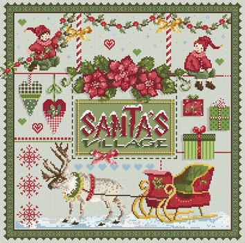 Santa's Village - Cross Stitch Pattern
