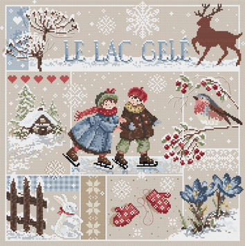 Le Lac Gele (Frozen Lake) - Cross Stitch Pattern