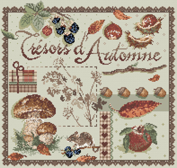 Tresor d'Automne (Autumn Treasure) - Cross Stitch Pattern