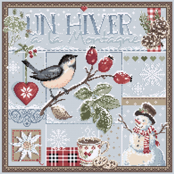 Un Hiver a la Montagne (Mountain Winter) Cross Stitch