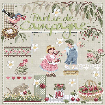 Partie de Campagne - Country Party - Cross Stitch Pattern
