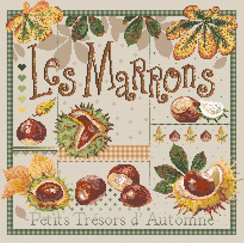 Les Marrons - The Chestnuts - Cross Stitch 