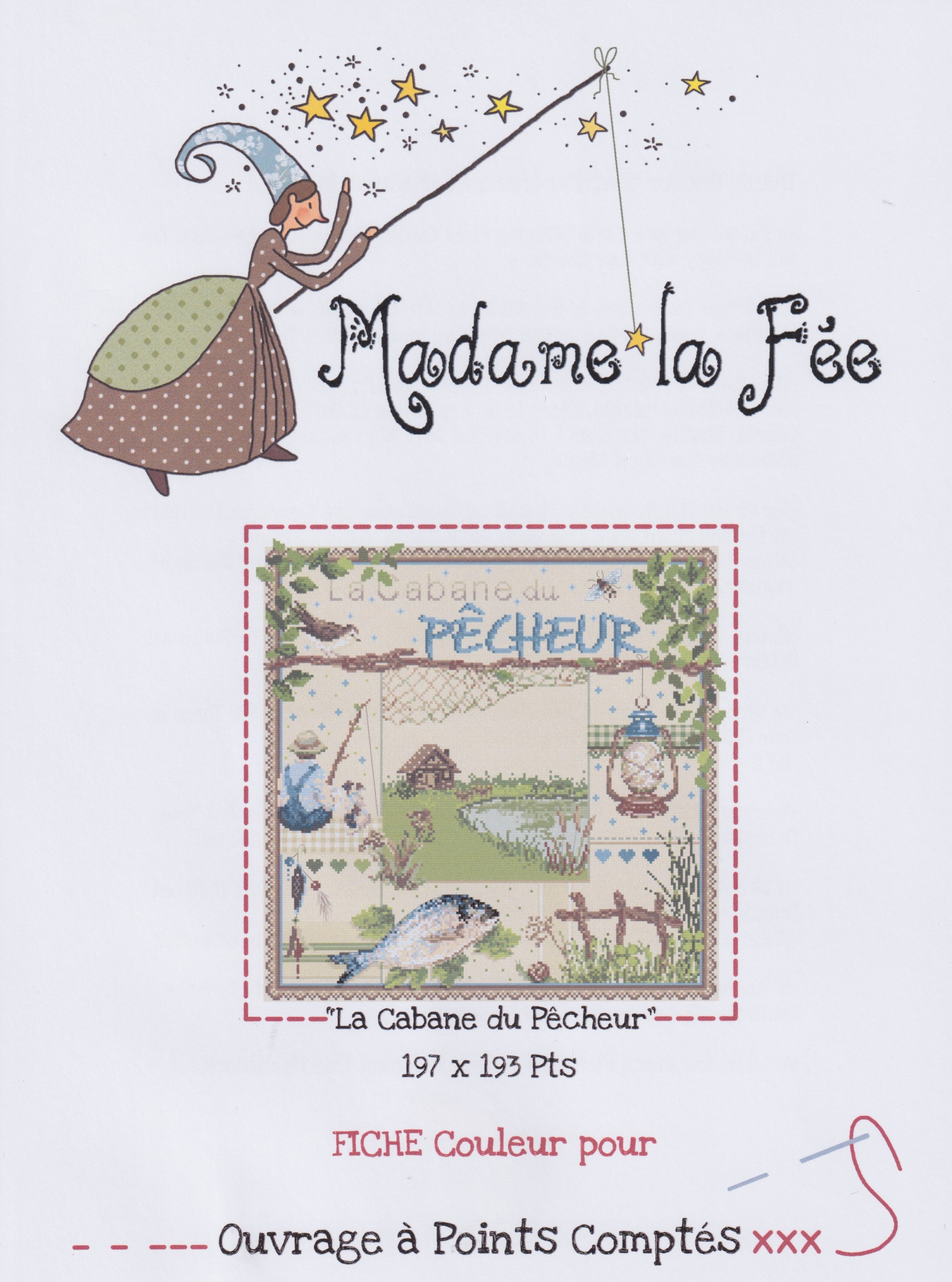 La Cabane du Pecheur (The Fisherman's Hut) Cross Stitch