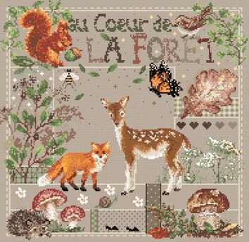 In The Heart Of The Forest - Cross Stitch Pattern