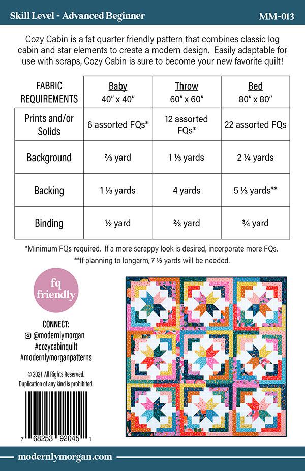 Cozy Cabin - Quilt Pattern