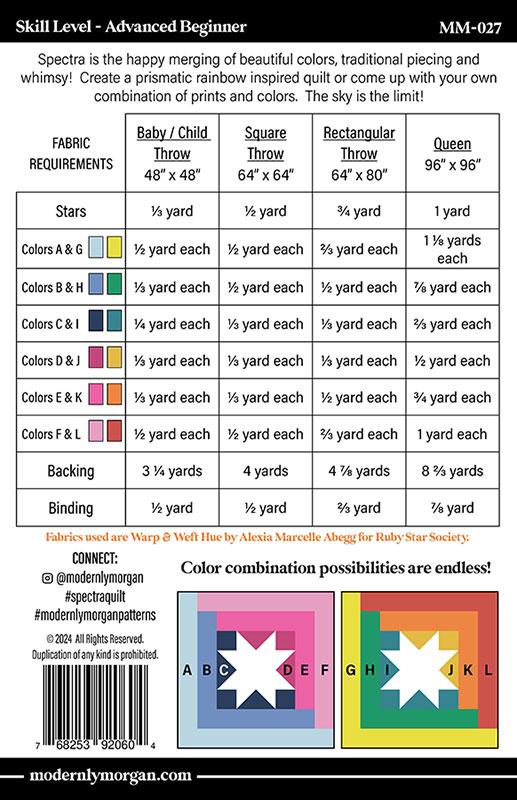 Spectra - Quilt Pattern