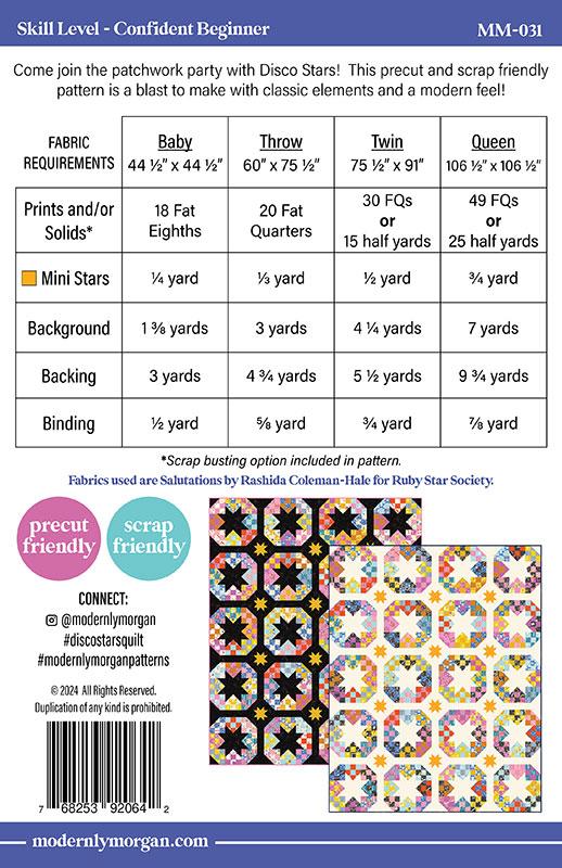 Disco Stars - Quilt Pattern