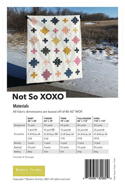 Not So XOXO - Quilt Pattern