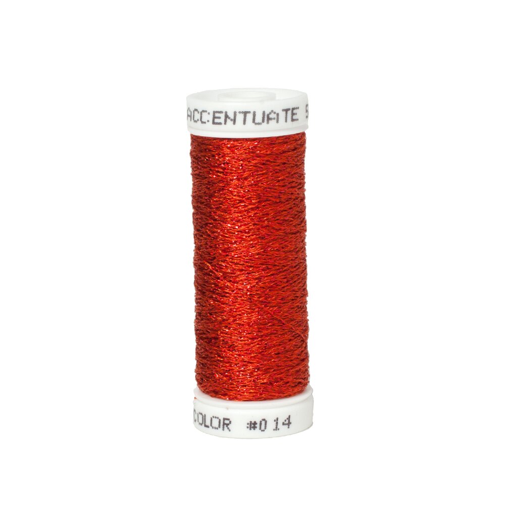 Accentuate Metallic Thread - Red 014