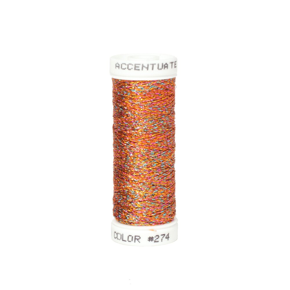 Accentuate Metallic Thread - 274 Burnt Orange