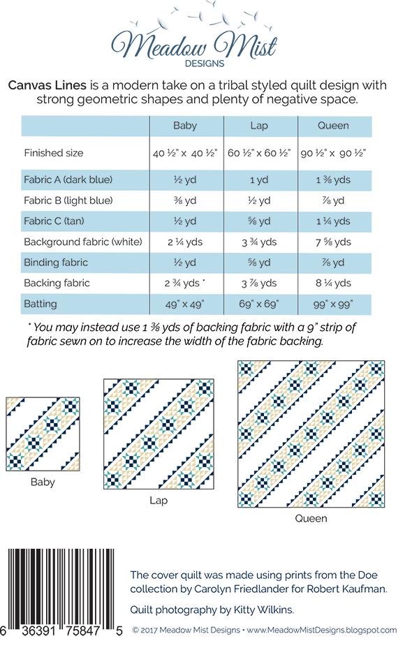 Canvas Lines - Quilt Pattern